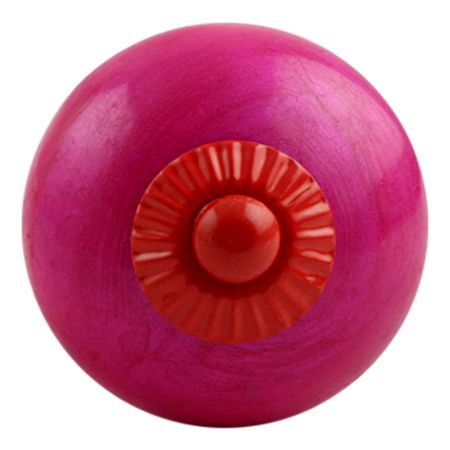 Neon Pink Red Fitting Ceramic Knob